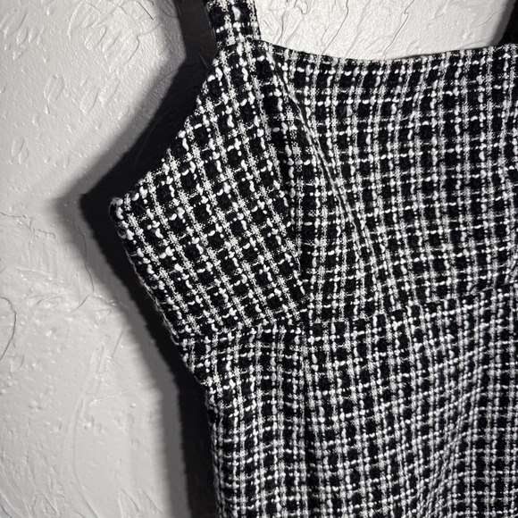 Miami Black & White Sheath Mini Dress WMN Small Y2K Preppy City Girl Tweed NWT - Picture 5 of 14